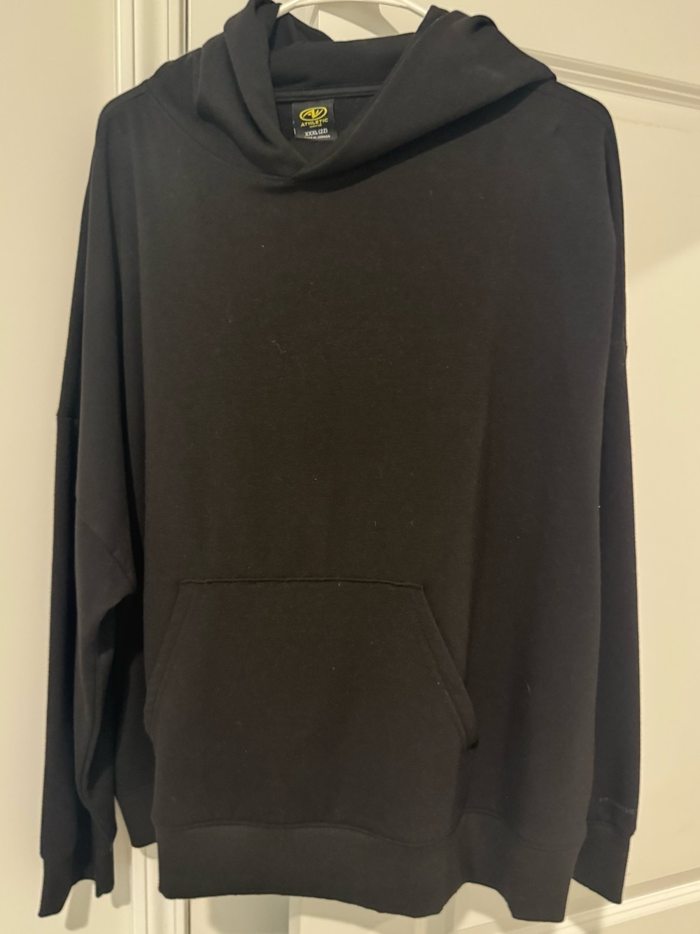 Athletic Works Black Hooded Pullover Sweatshirt
